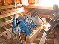 The first part of the engine in the boat - 6-12-05